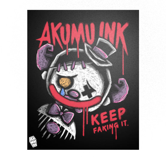 Akumu Ink art, goth art, skull art,