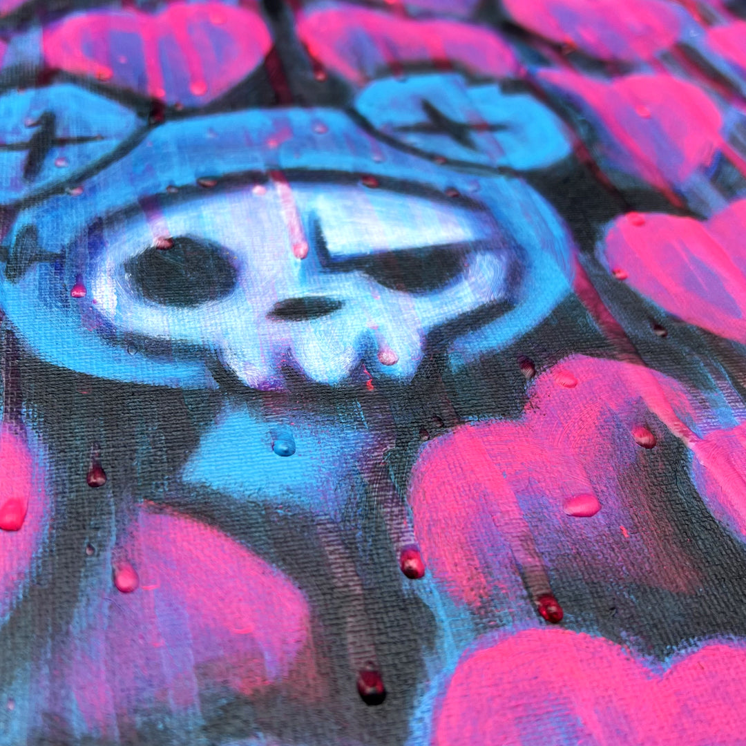 Akumu Ink art, goth art, skull art,