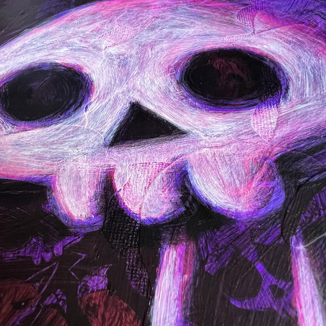 Akumu Ink art, goth art, skull art,