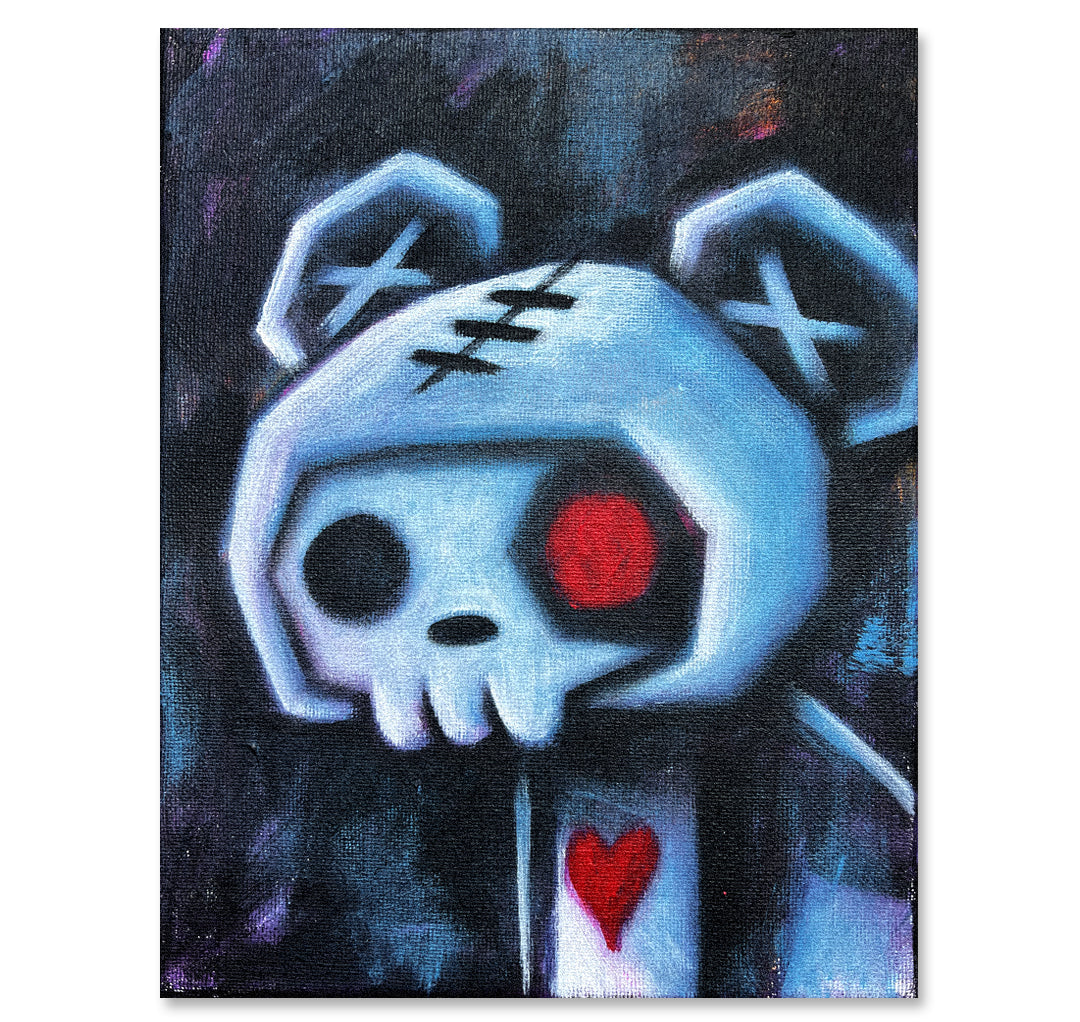 Akumu Ink art, goth art, skull art,