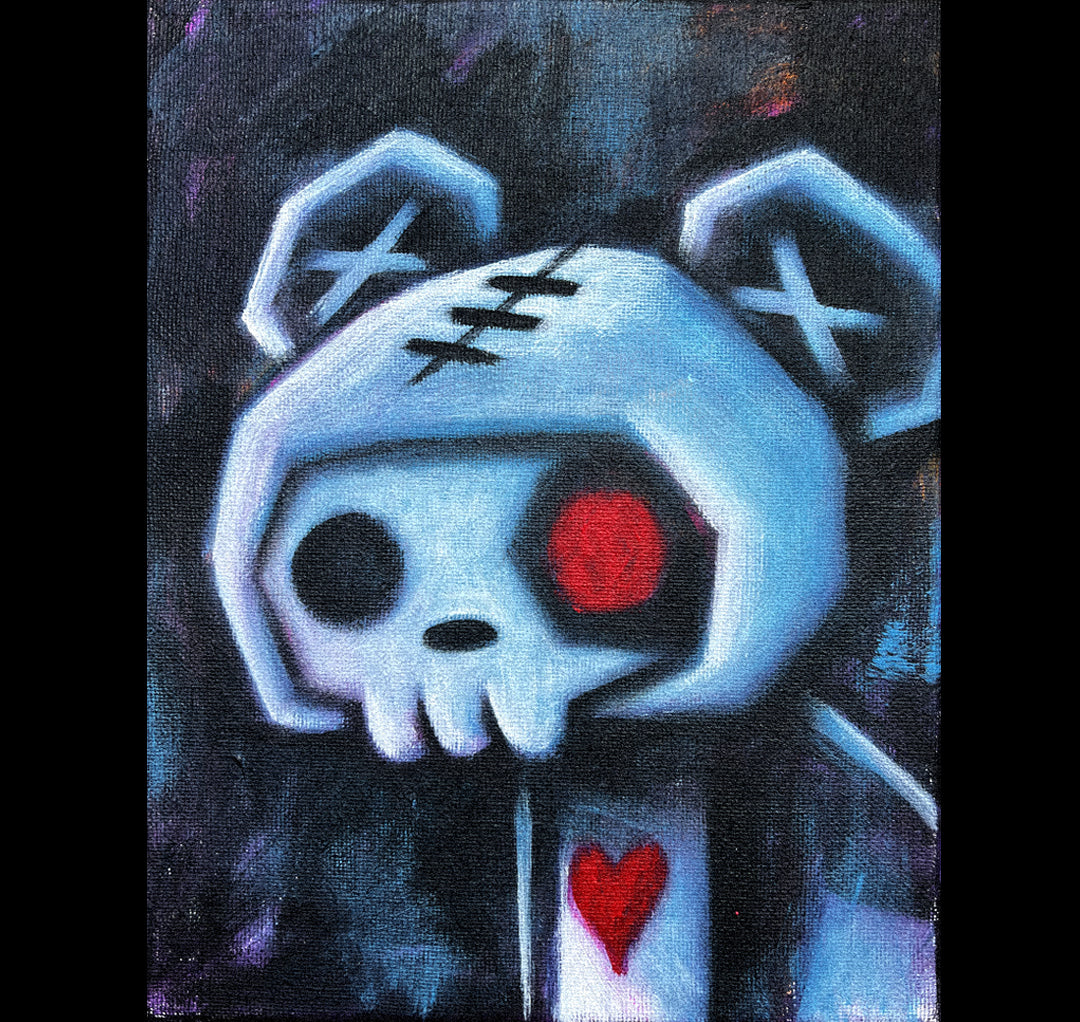 Akumu Ink art, goth art, skull art,