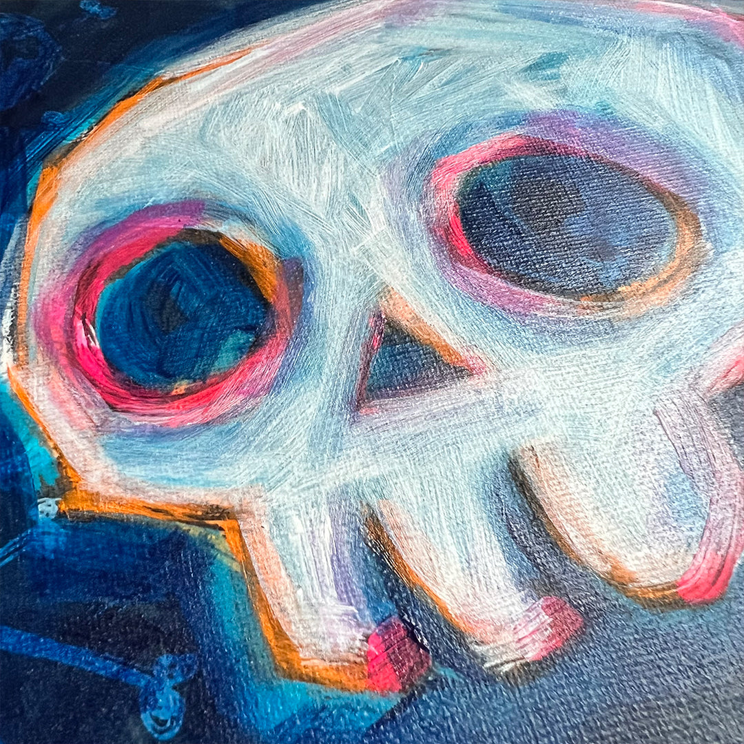 Akumu Ink art, goth art, skull art,