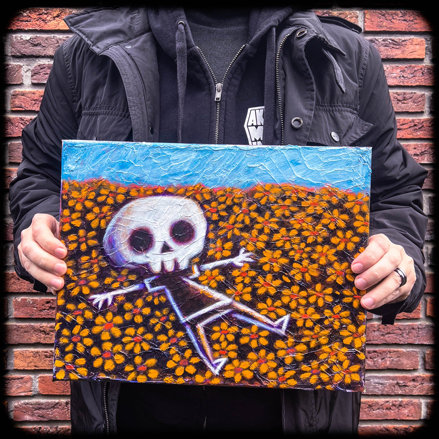 Akumu Ink art, goth art, skull art,