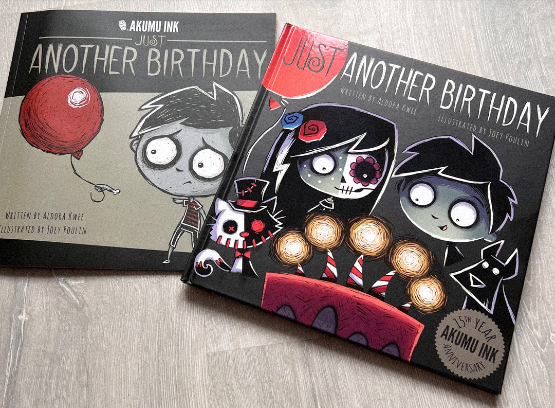 just another birthday, aldora kwee writer, joey poulin artist, joey poulin illustrator, akumu ink book