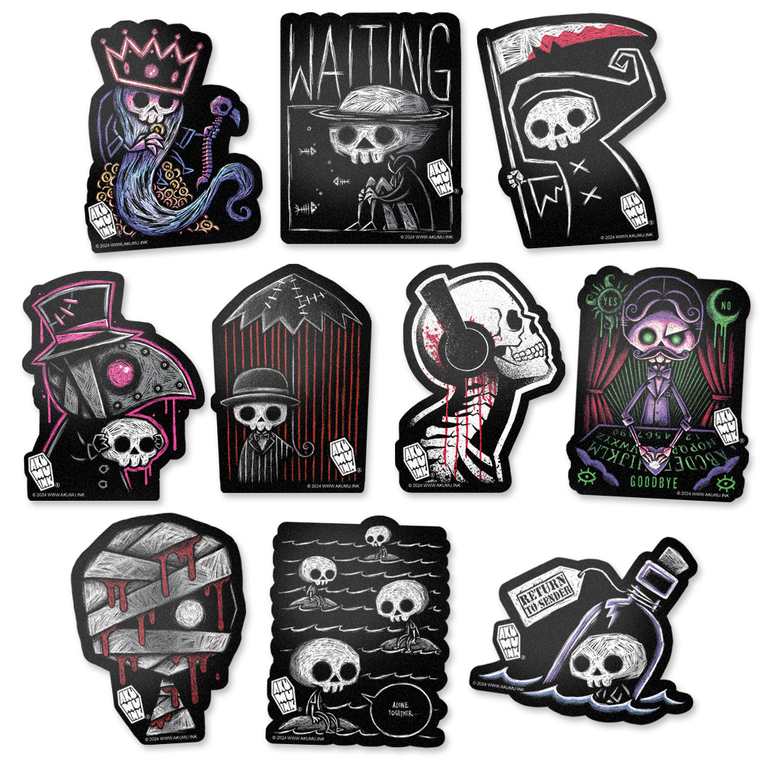 Akumu Ink Accessories, goth Accessories, skull Accessories,
