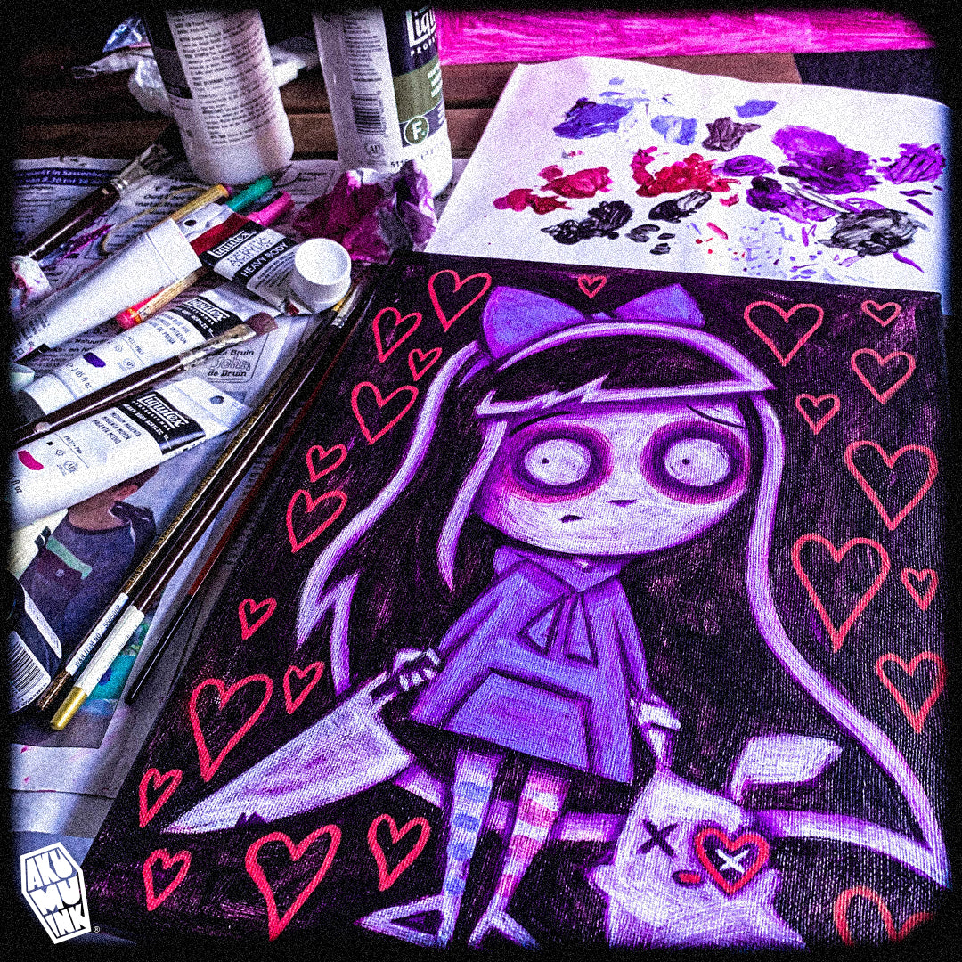 ALICE ACRYLIC PAINTING PROCESS