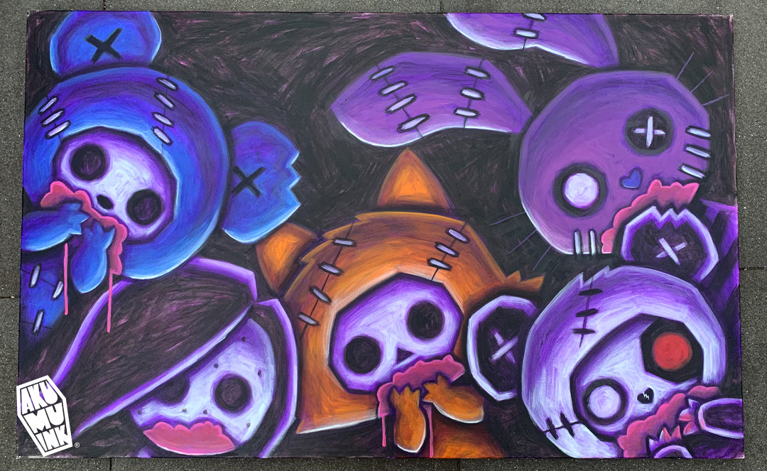All My Firends are Dead :: Painting Process