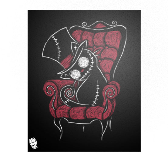 Akumu Ink art, goth art, skull art, 