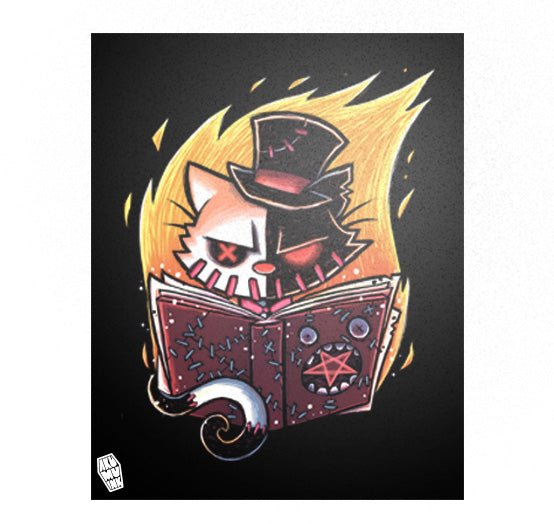 Akumu Ink art, goth art, skull art, 