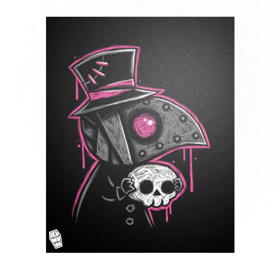 Akumu Ink art, goth art, skull art, 