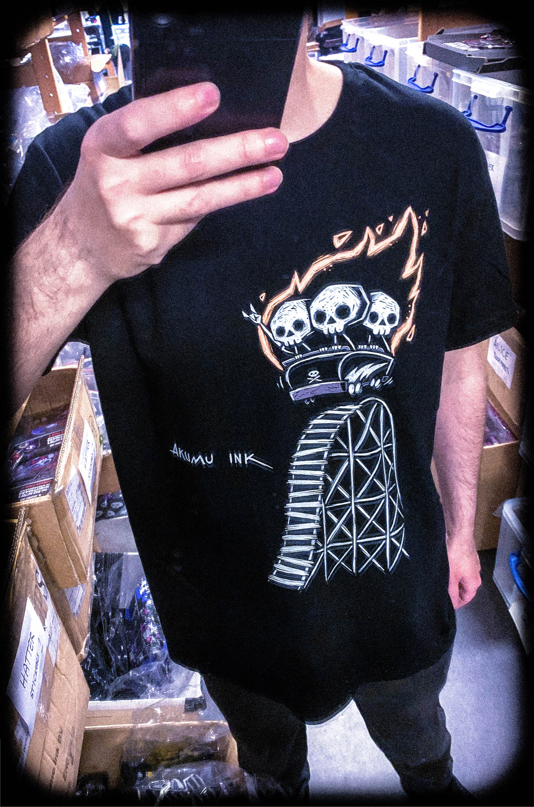 Akumu Ink Men Shirts, goth Men Shirts, skull Men Shirts, 
