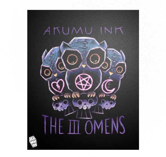 Akumu Ink art, goth art, skull art, 