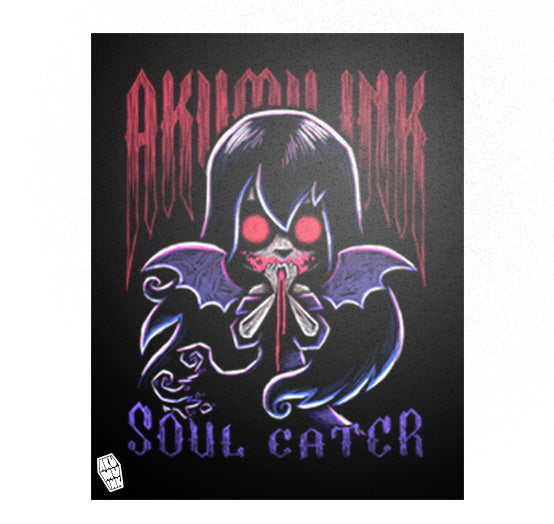 Akumu Ink art, goth art, skull art, 