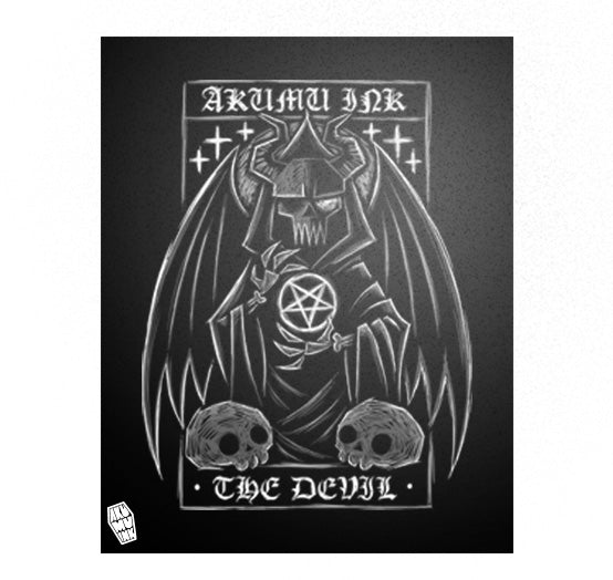 Akumu Ink art, goth art, skull art, 