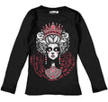 Elite Illusions Women Long Sleeve Tshirt – gothic Women Shirts by Akumu Ink, alt fashion art from Akumu Ink Clothing