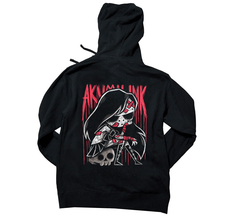 Intermission Hoodie – gothic long sleeve by Akumu Ink Clothing, alt fashion art from Akumu Ink Clothing