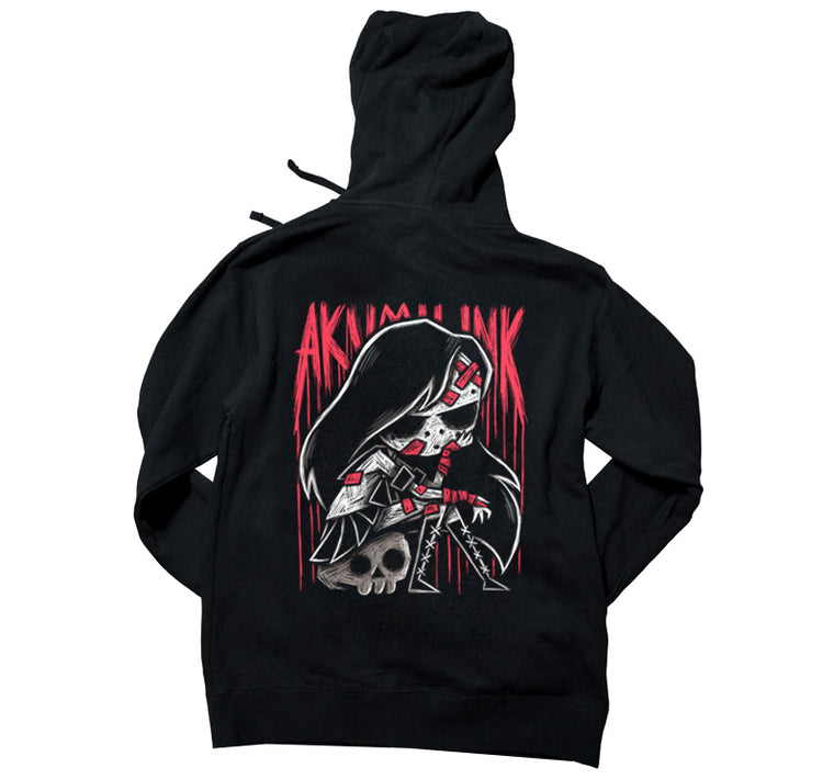 Intermission Hoodie – gothic long sleeve by Akumu Ink Clothing, alt fashion art from Akumu Ink Clothing