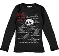 Dead in the Water Women Long Sleeve Tshirt – gothic Women Shirts by Akumu Ink, alt fashion art from Akumu Ink Clothing