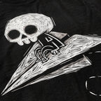 Paper Plane to Nowhere Kids Hoodie – gothic tshirt by Akumu Ink, alt fashion art from Akumu Ink Clothing
