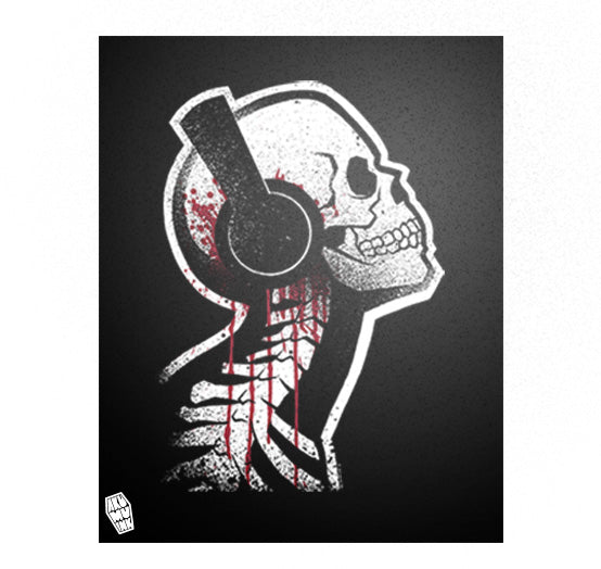 Akumu Ink art, goth art, skull art, 
