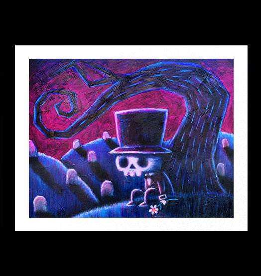 The Night Arrives, But I Still Wait For You Artwork – gothic art by Akumu Ink, alt fashion art from Akumu Ink Clothing