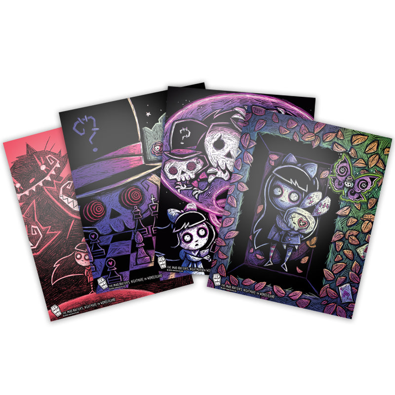Akumu Ink art, goth art, skull art, 