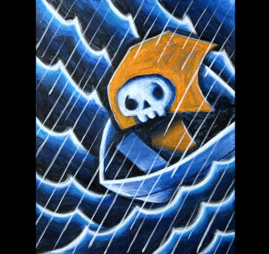Akumu Ink art, goth art, skull art, 