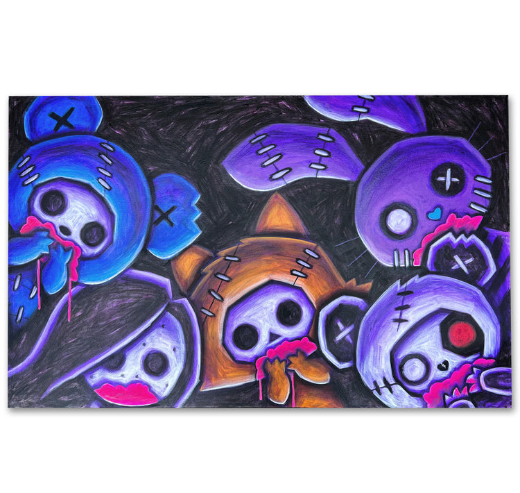 Akumu Ink art, goth art, skull art, 