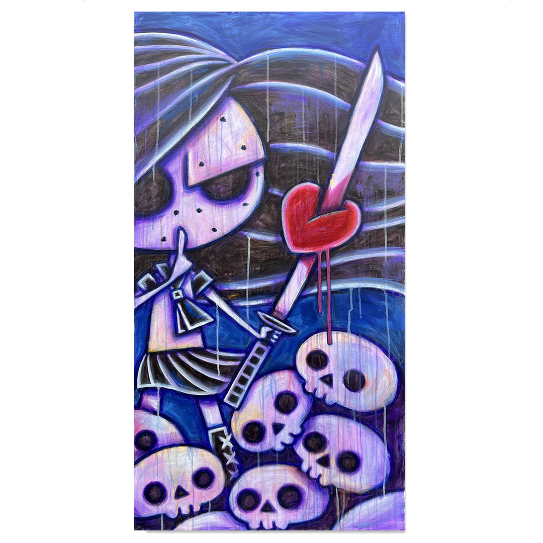 Akumu Ink art, goth art, skull art, 