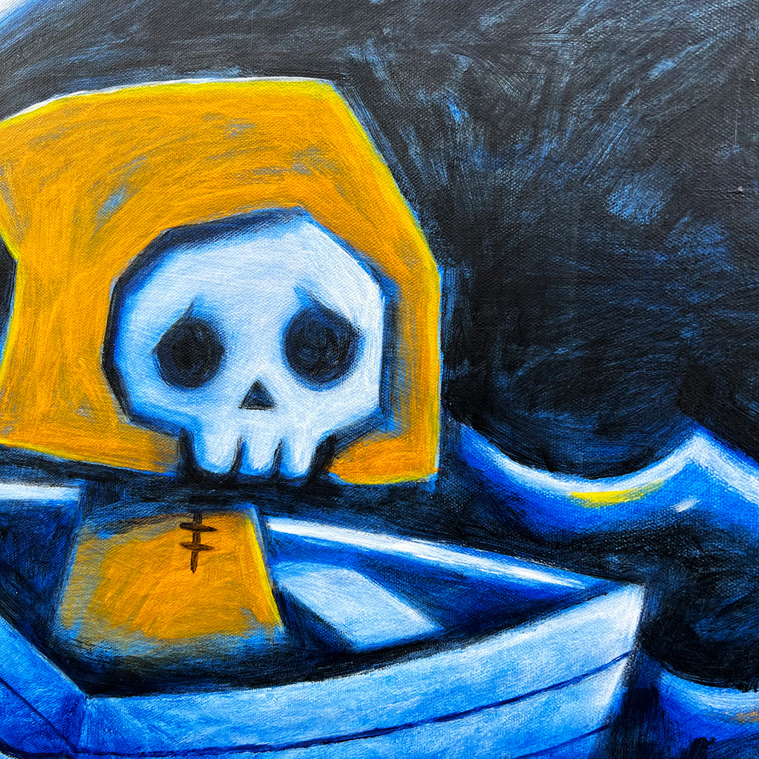 Akumu Ink art, goth art, skull art, 
