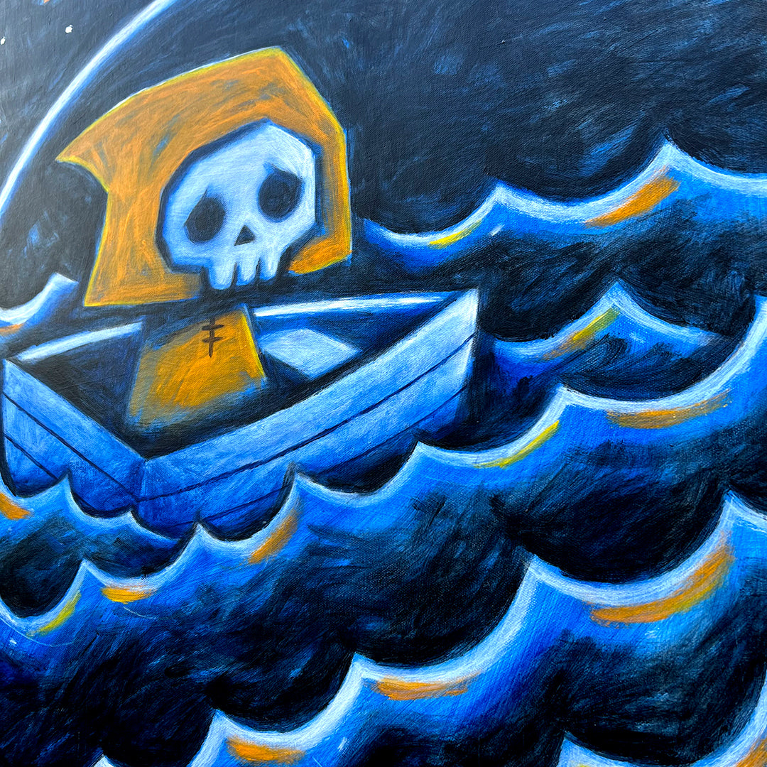 Akumu Ink art, goth art, skull art, 