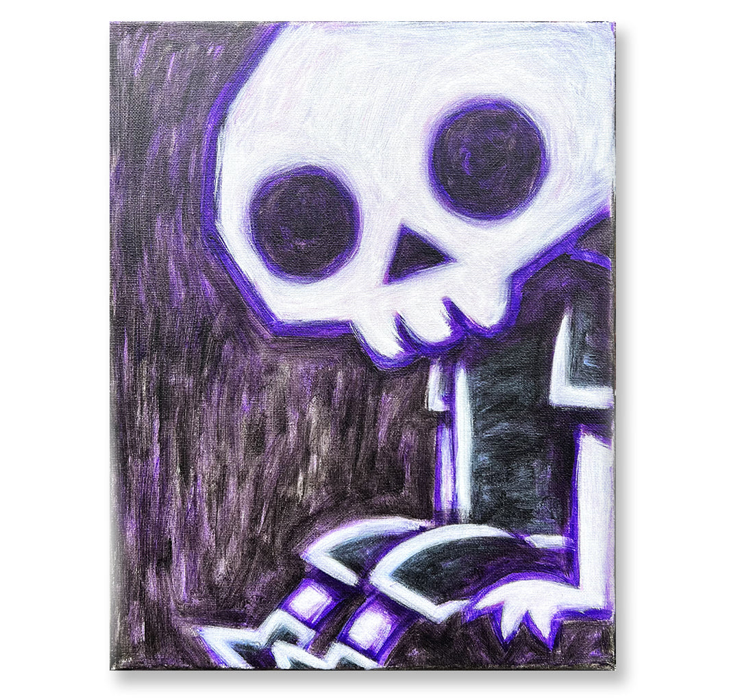 Akumu Ink art, goth art, skull art, 