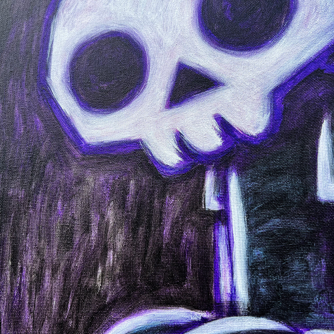 Akumu Ink art, goth art, skull art, 