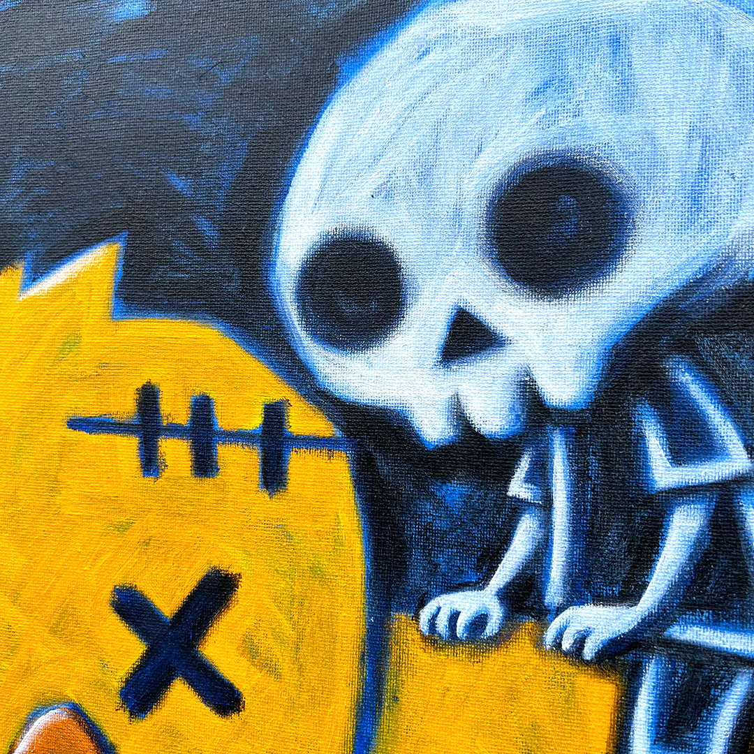 Akumu Ink art, goth art, skull art, 