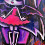 Akumu Ink art, goth art, skull art, 
