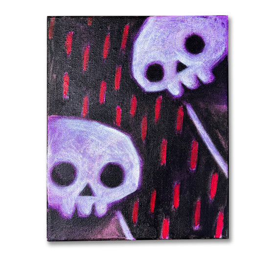 Akumu Ink art, goth art, skull art, 