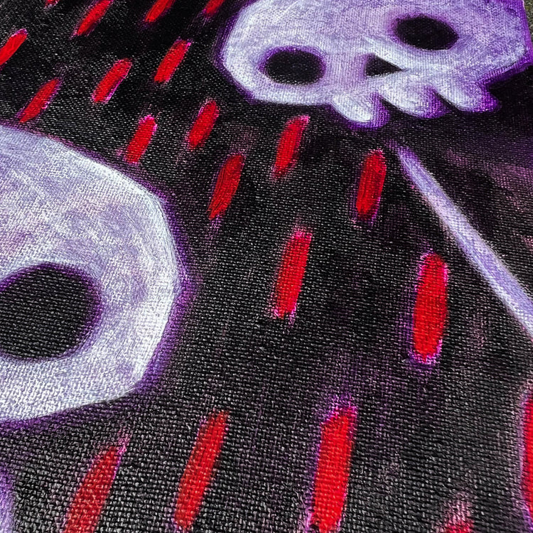 Akumu Ink art, goth art, skull art, 