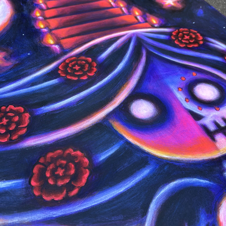 Akumu Ink art, goth art, skull art, 