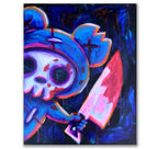 Akumu Ink art, goth art, skull art, 