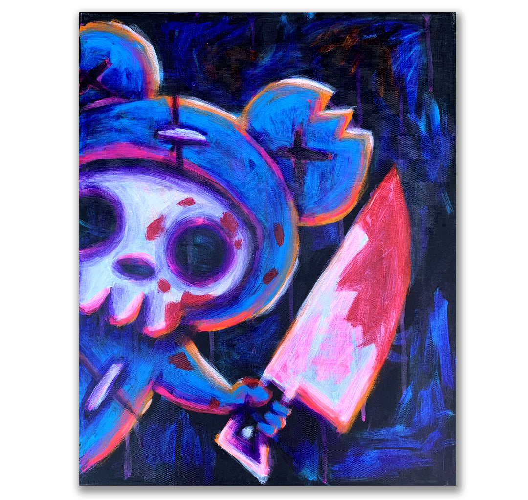 Akumu Ink art, goth art, skull art, 