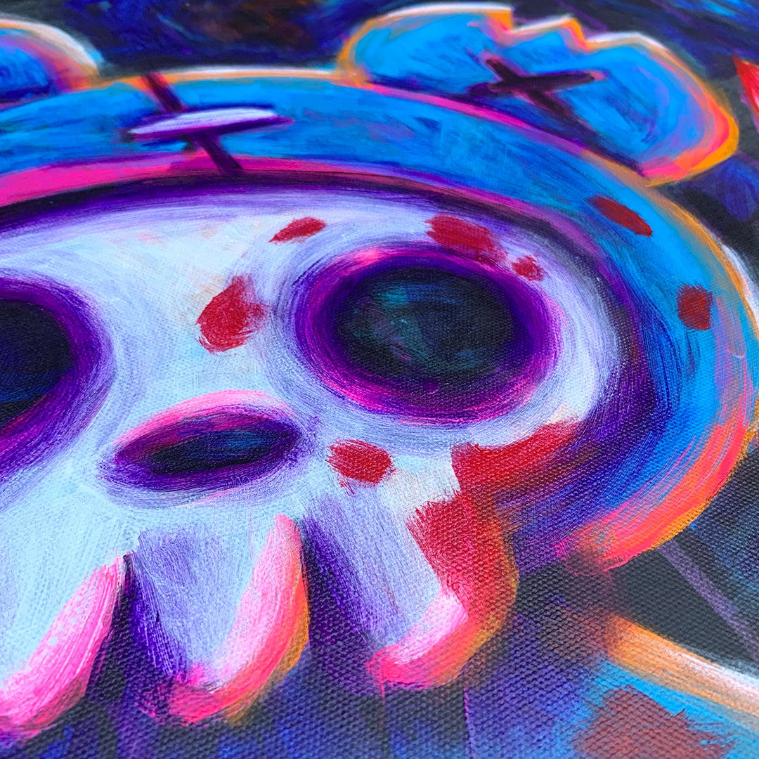 Akumu Ink art, goth art, skull art, 
