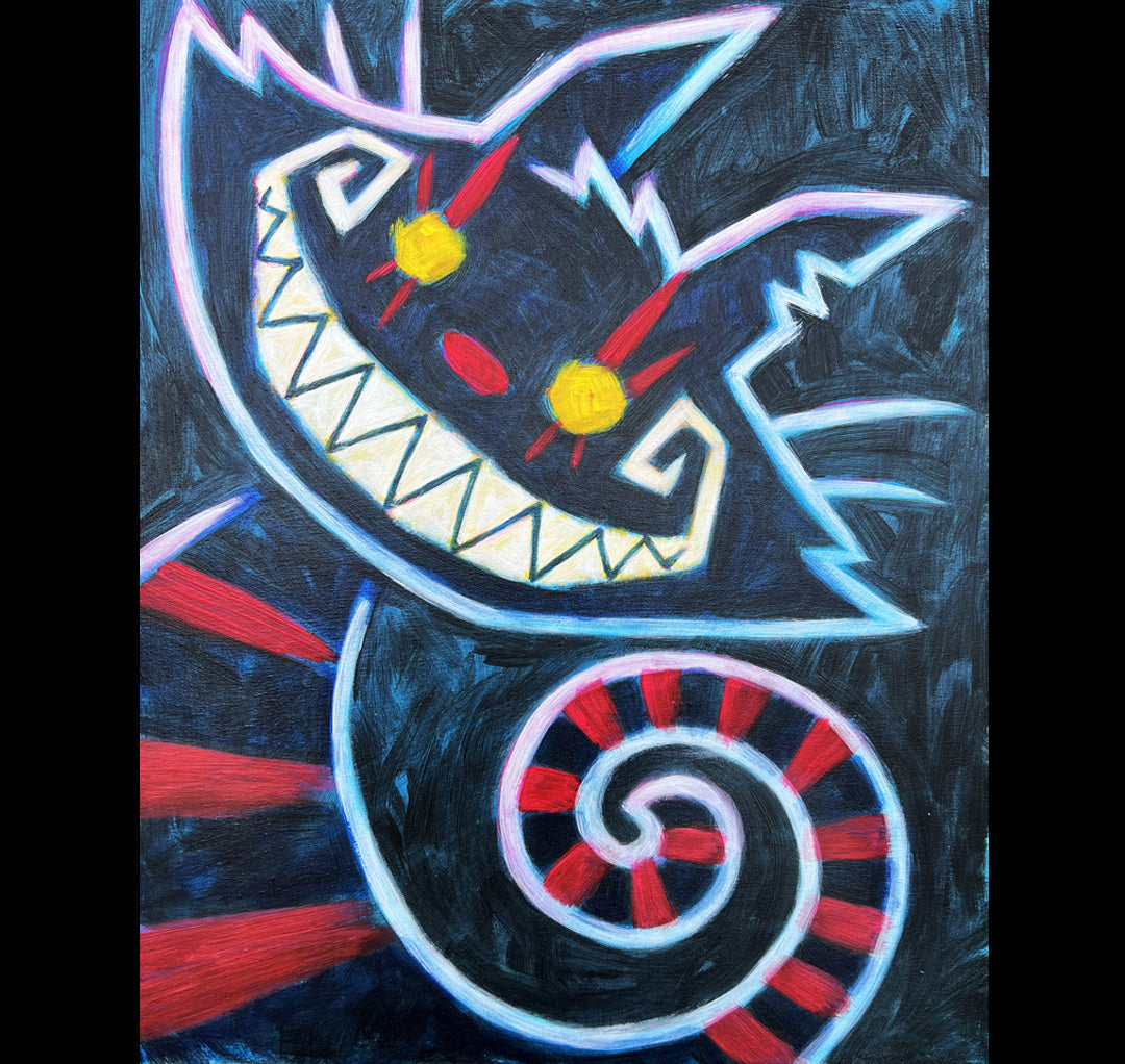 Akumu Ink art, goth art, skull art, 