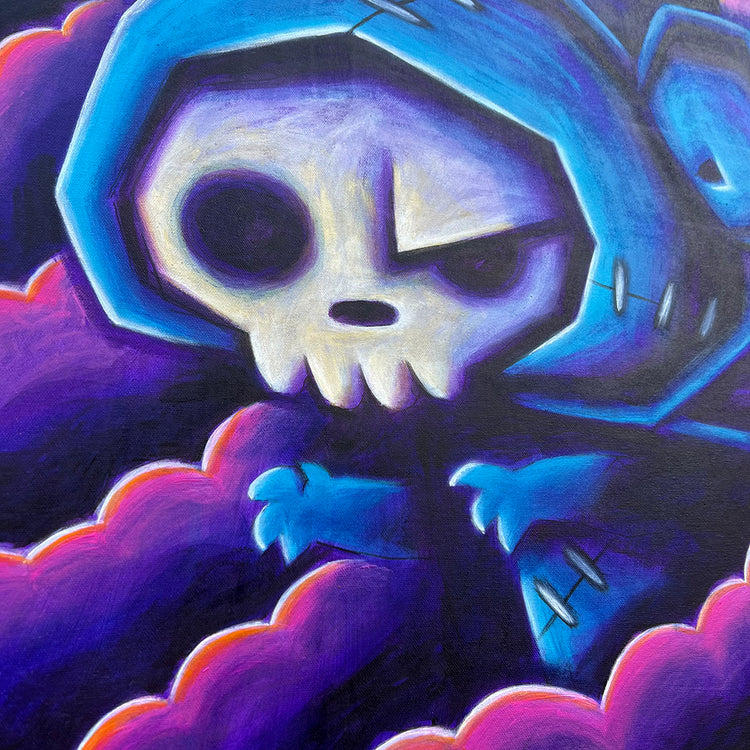 Akumu Ink art, goth art, skull art, 
