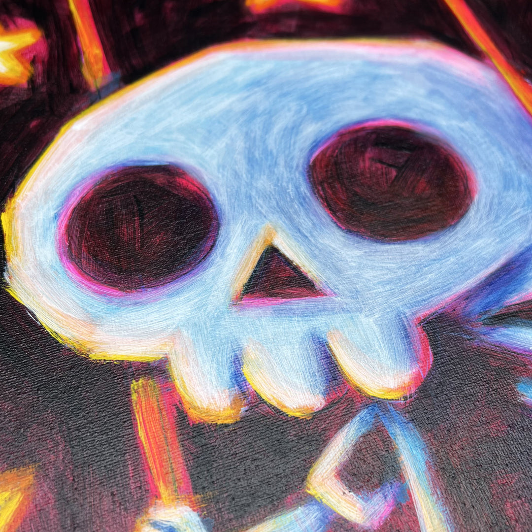 Akumu Ink art, goth art, skull art, 