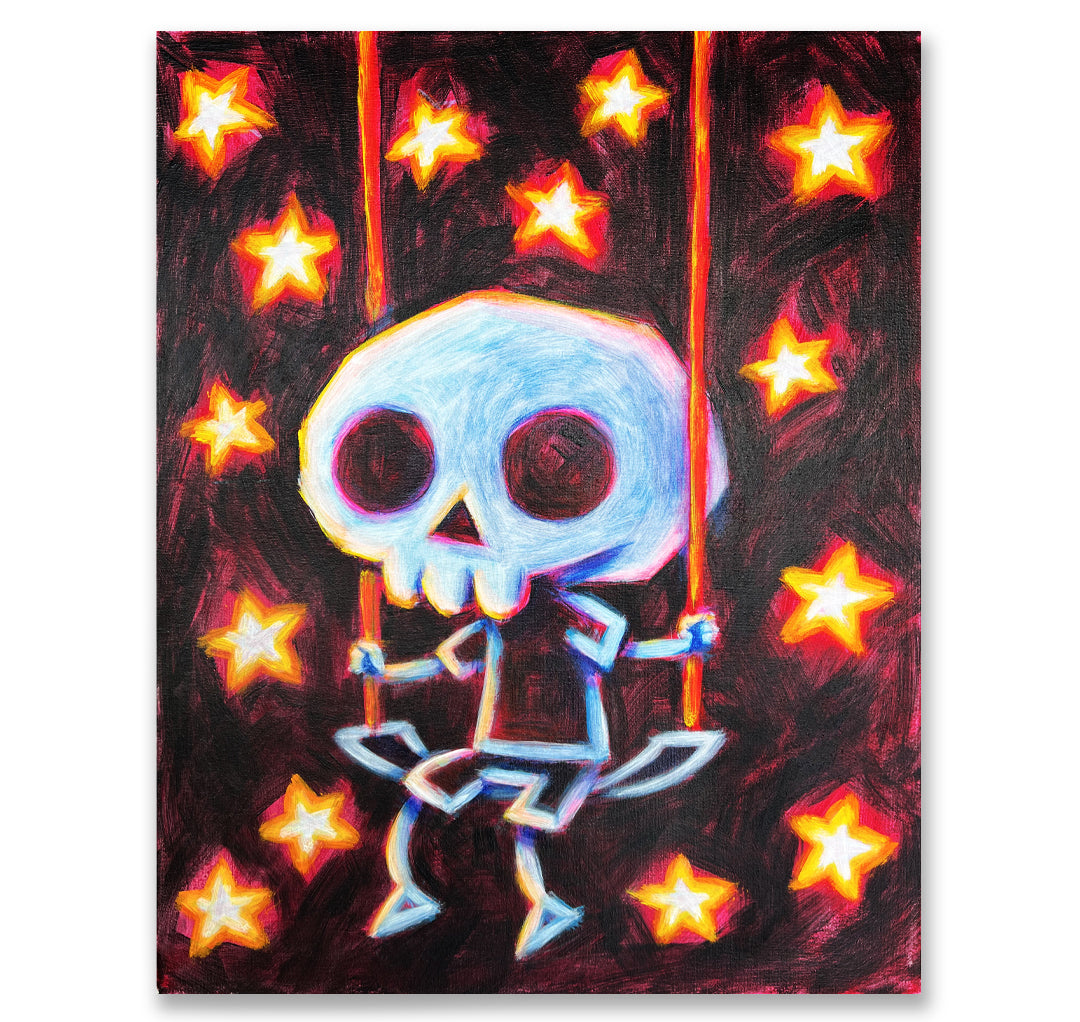 Akumu Ink art, goth art, skull art, 