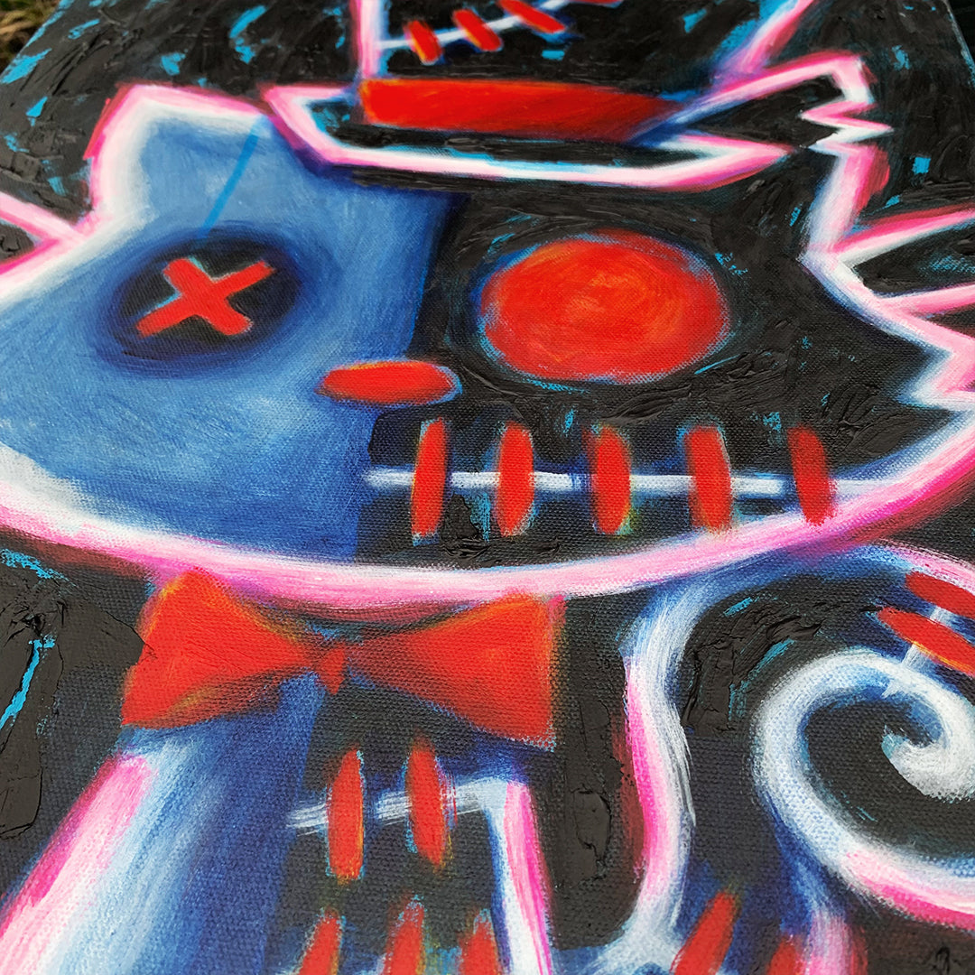 Akumu Ink art, goth art, skull art, 