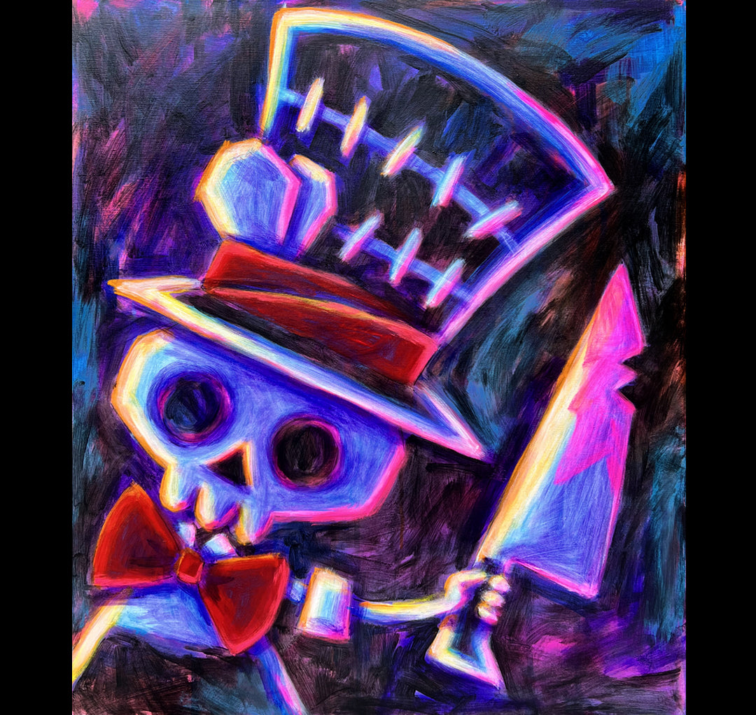 Akumu Ink art, goth art, skull art, 