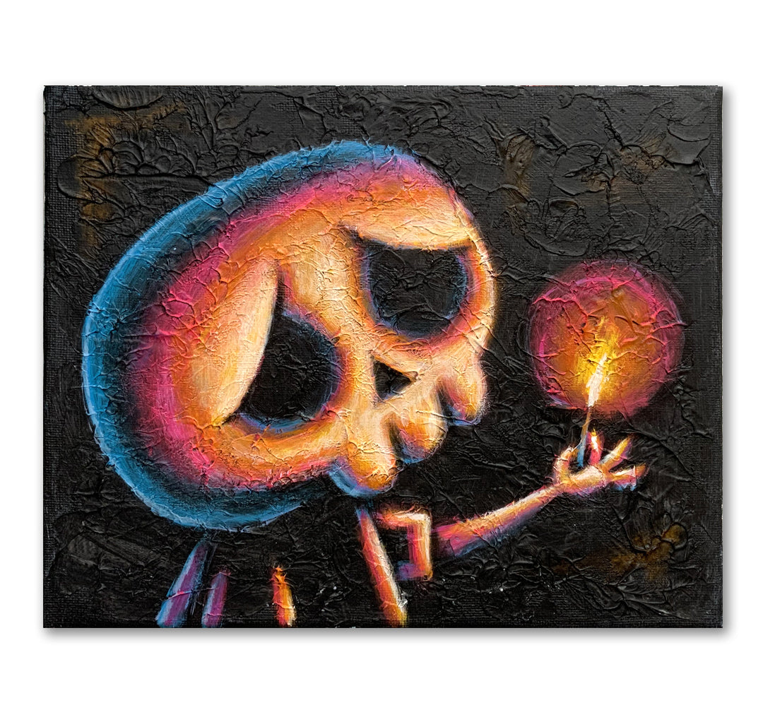 Akumu Ink art, goth art, skull art, 