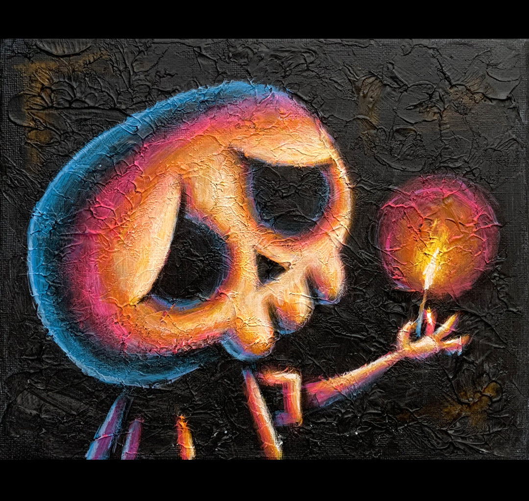 Akumu Ink art, goth art, skull art, 