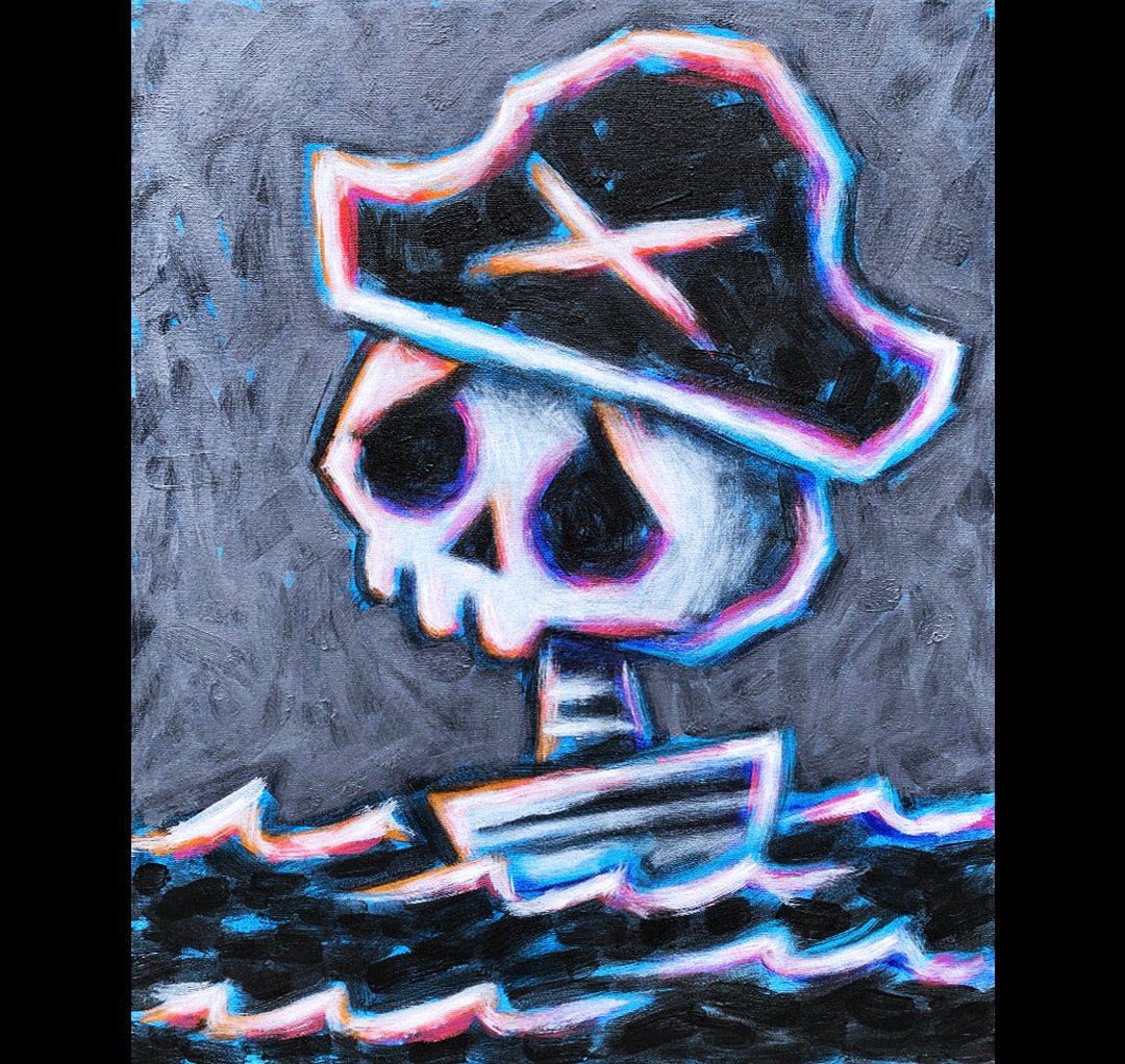 Akumu Ink art, goth art, skull art, 